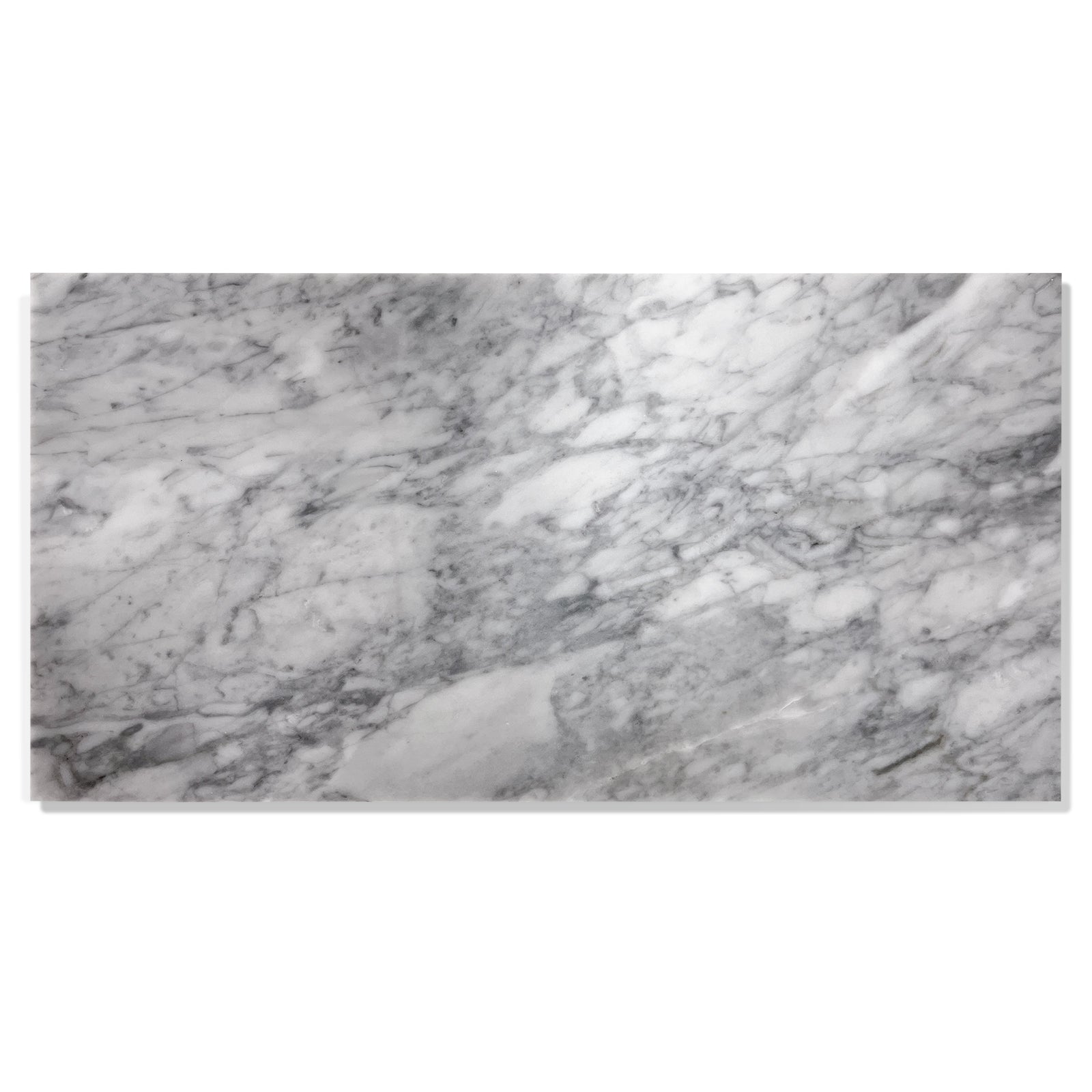 12*24 Carrara Marble, Gray marble, natural marble, genuine marble, real marble, for wall and floor, polished marble tile, 1 box 4 pcs