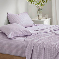 Floral Comforter Set with Bed Sheets Taupe Cal King