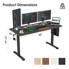 STARY Electric Standing Desk Adjustable Height Sit Stand Home Office Desk with Splice Board
