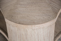 1pc Coffee Table Modern Style With Open storage Attached Casters Rubberwood Structure Oak Finish
