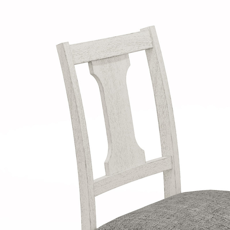 Taranto Set of 2 White and Gray Dining Side Chair