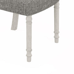 Taranto Set of 2 White and Gray Dining Side Chair