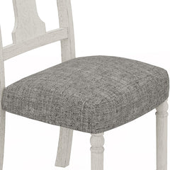 Taranto Set of 2 White and Gray Dining Side Chair