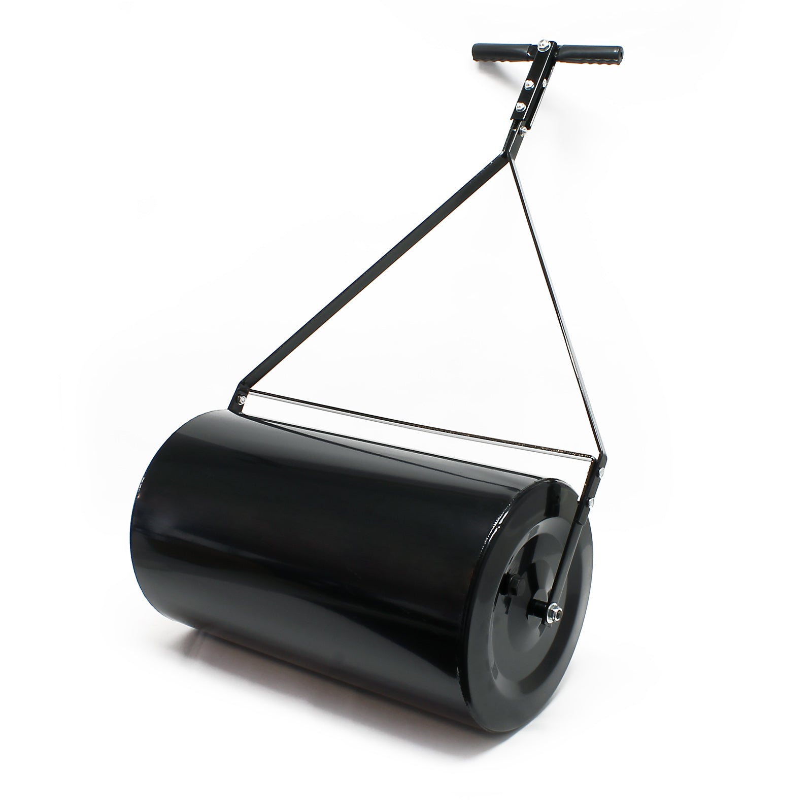 Combination Push/Tow Lawn Roller with Easy-Turn Plug, 14 by 24"  60L/16 GALLON,for Garden, Farm, Park, Black