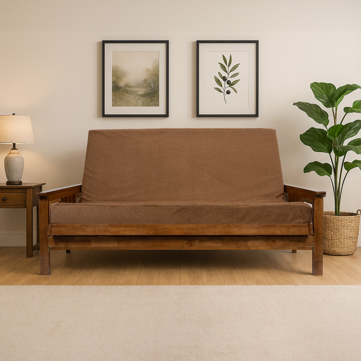 Memory Foam Infused Futon Mattress Full XL – Washable Removable Cover, Heavy-Duty Zipper, Thick Foldable Sofa Bed Cushion for Guest Room, Apartment, Dorm (Frame NOT Included)
