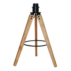 High Quality Hotel European Modern Bed Side nightstand Decorative Led Table/desk Lamp, Birch Three Legged Wooden Bar Table Lamp - Natural - Black 110V