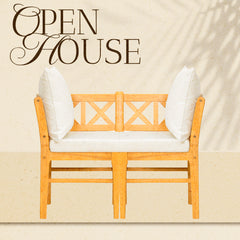 Farmhouse Modern Dining Corner- Chairs Set of 2