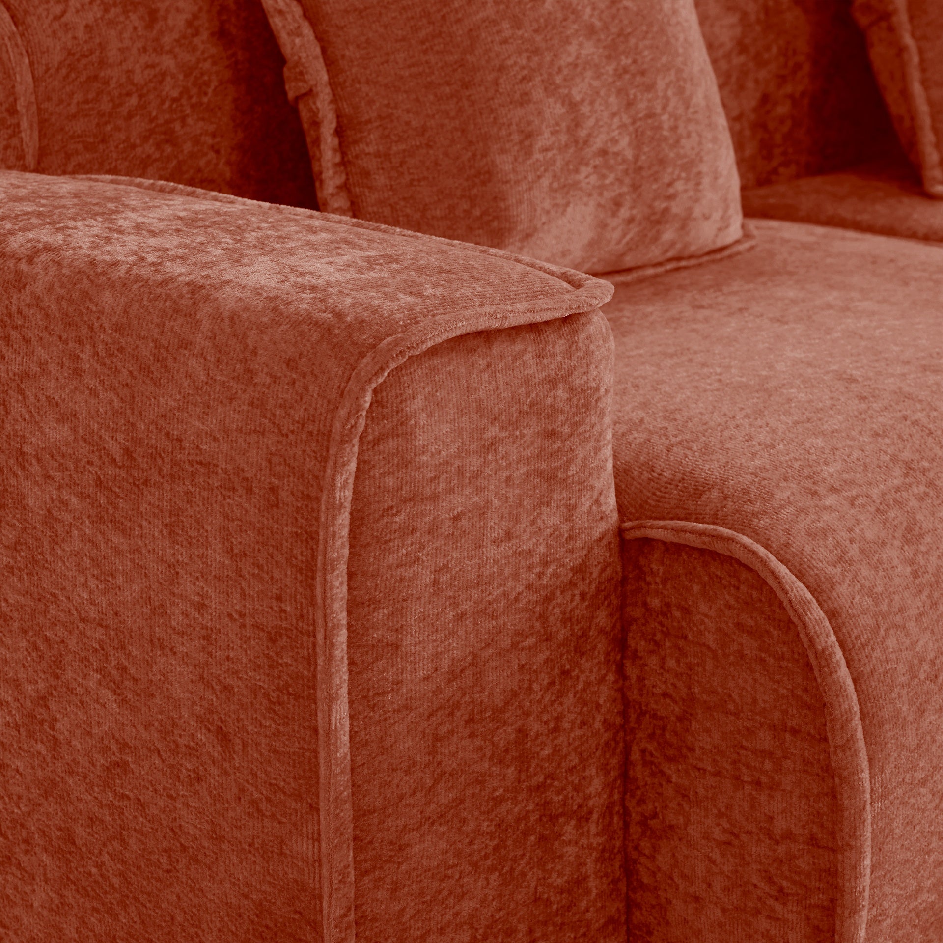 Harrison LSF&RSF Sofa Velvet- Red