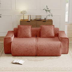 Harrison LSF&RSF Sofa Velvet- Red