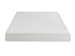 8-inch Queen Size Bed Mattress Gel-Infused Memory Foam Mattress, Firm, White, Mattress in a Box