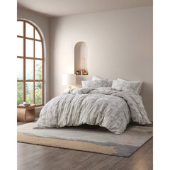 3 Piece Cotton Jacquard Duvet Set-Full/Queen