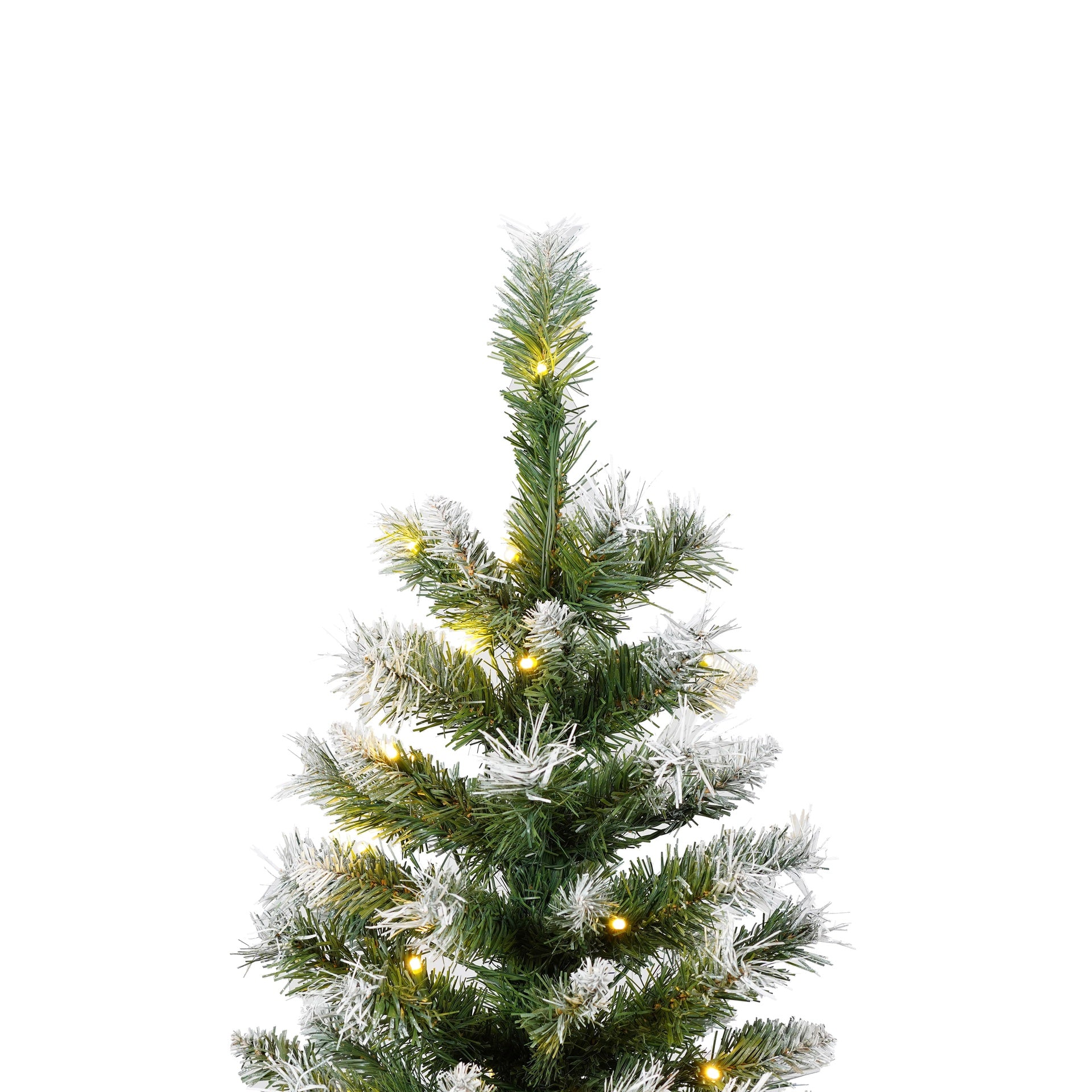 Artificial Christmas 3-Piece Set Wreath and Set of 2 Entrance Trees X-mas with LED Lights Easy Assembly