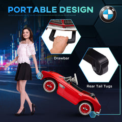Aosom Licensed BMW Kid Electric Ride On Car, 12 Battery Powered Electric Car for Kids with 3 Speeds Remote Control, Easy Transport, Suspension System, Lights, Horn, MP3, Red