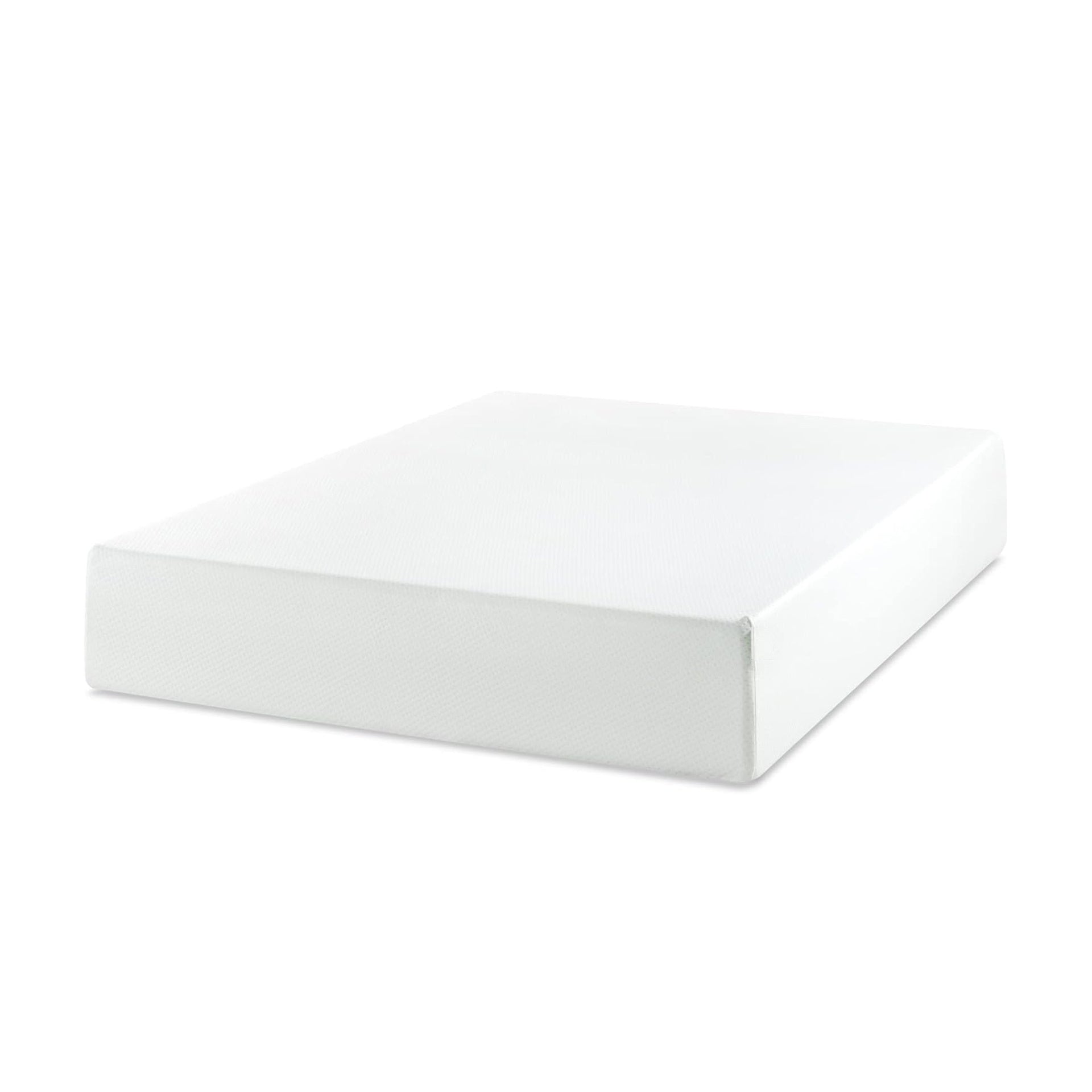 10 Queen Green Tea Memory Foam Mattress in Box, Fiberglass Free, White(Bed not included)