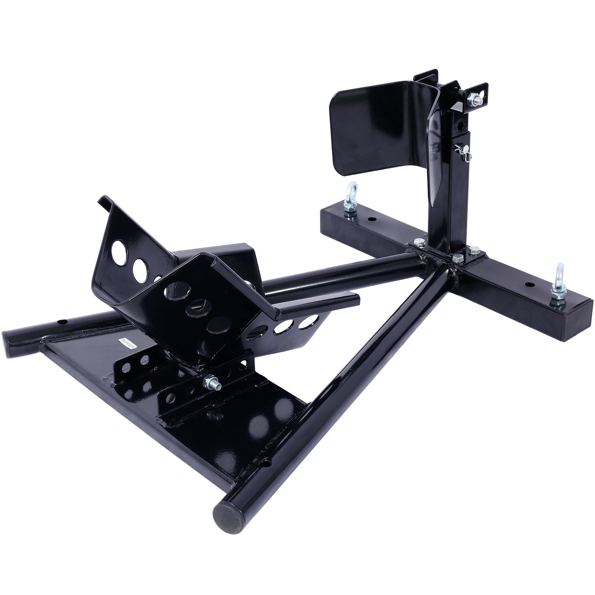 Motorcycle Front Tire Chock, Motorbike Front Chock for 17"-21" Wheels Locking Adjusting Stand,black color