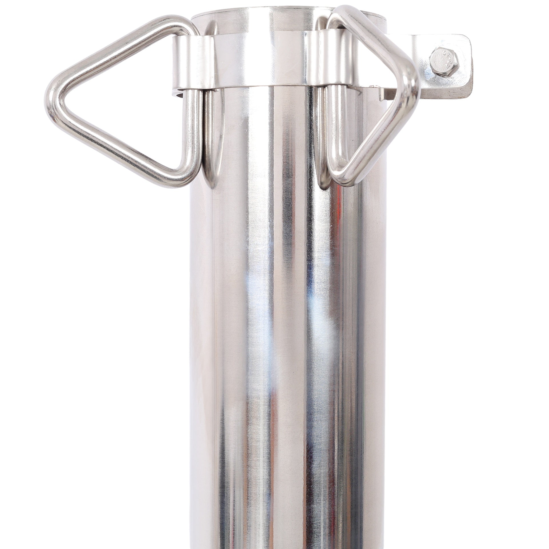 12FT Heavy Duty Stainless Steel Canopy Pole With Base Plate,Suitable for Garden,Yard,Patio,Playground