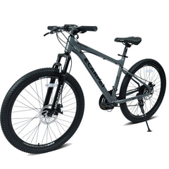 A26317 Ecarpat 26 Inch All-Terrain Mountain Bike with Disc Brakes 21-Speed Drivetrain & Durable Carbon Steel Frame Ideal for Men and Women, Perfect for Trail Riding and Touring