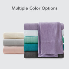 Cotton Blend Jersey Knit Cotton Blend Jersey Knit All Season Sheet Set Twin XL
