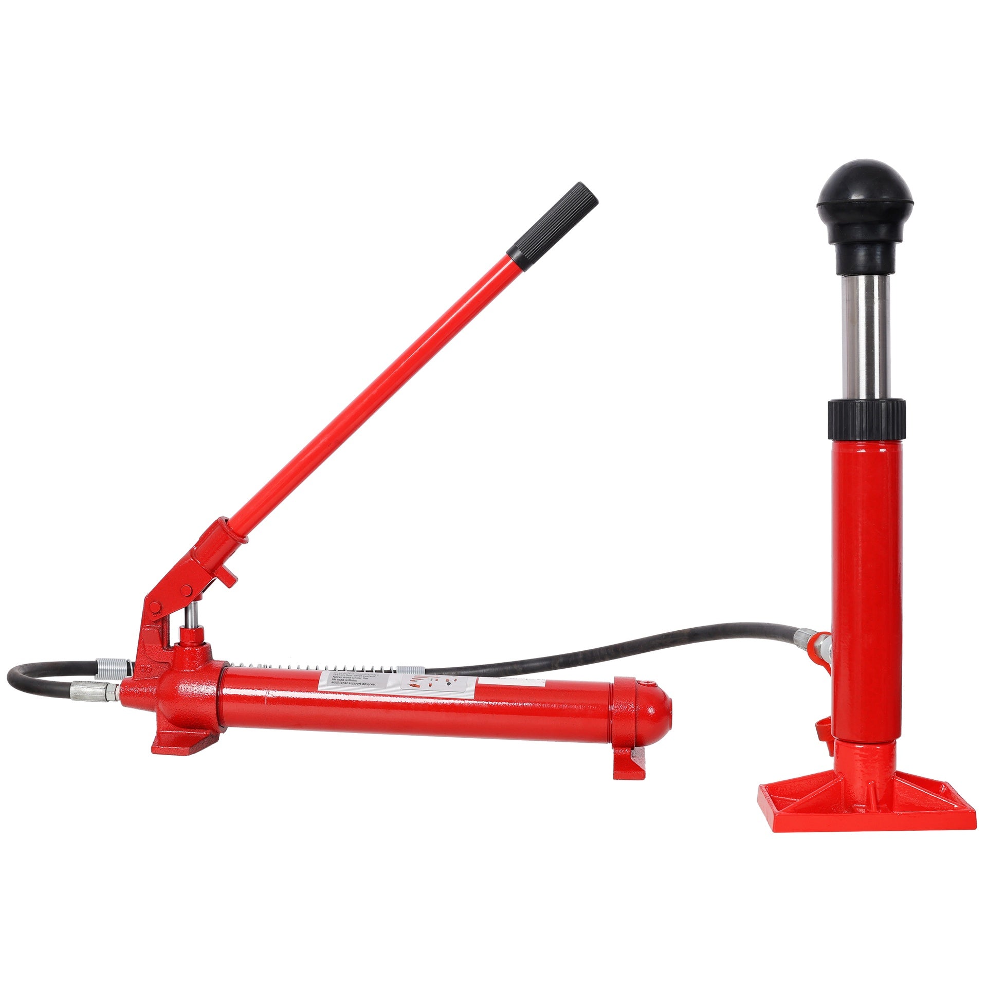 10Ton Porta Power Kit, Portable Hydraulic Jack with Oil Hose, Auto Body Frame Repair Kit with Storage Case for Car Repair, Truck, Farm