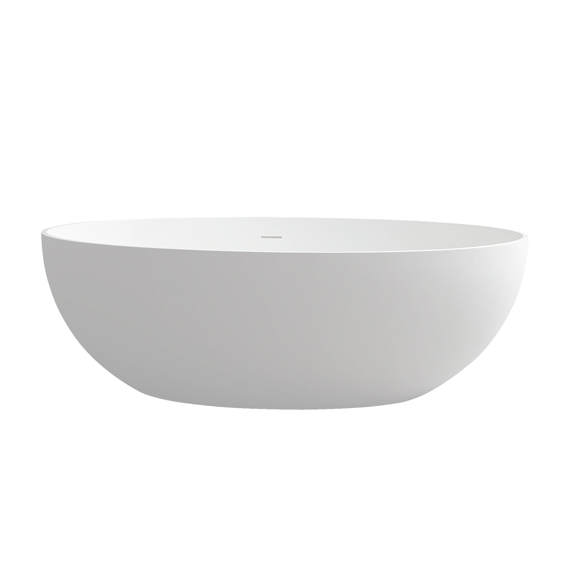 67" Premium Solid Surface Deep Soaking Bathtub