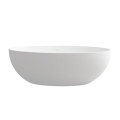 67" Premium Solid Surface Deep Soaking Bathtub
