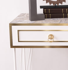 Ardeno Metal Legs Wood Base Console Table