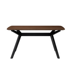 Wood Dining Table ,Walnut+Black