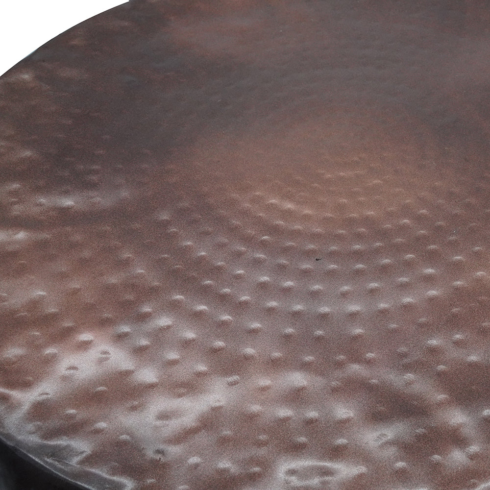 D19.5x16" Nuria Hammered Accent Table
