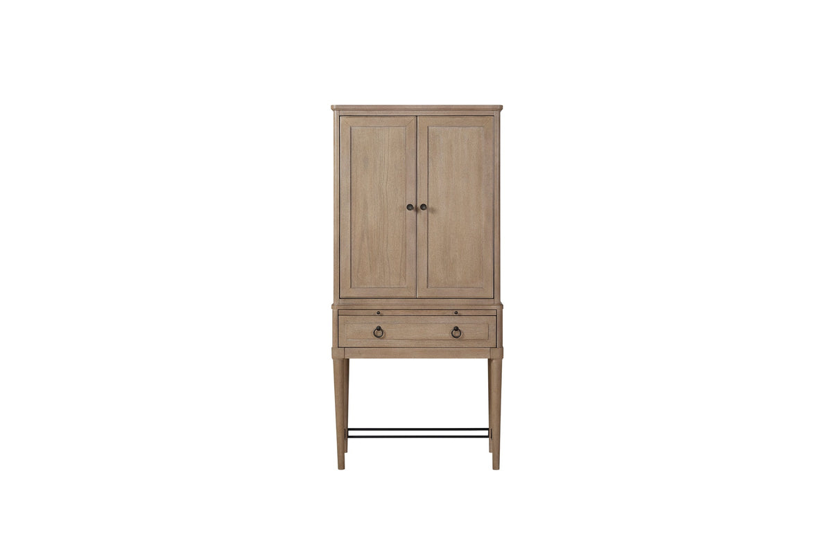 Bar Cabinet in Sand Colored Finish