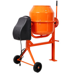 4.2Cu. Ft Electric Cement Mixer, Portable Concrete Mixer Machine for Mortar, Stucco & Fodder Mixing
