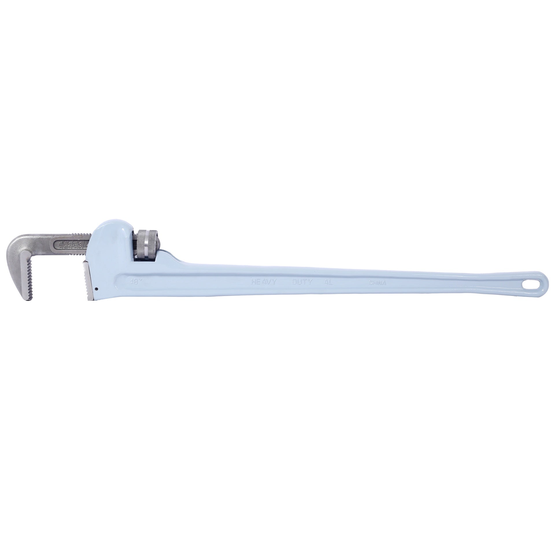 48 inch Pipe Wrench Aluminum Straight Pipe Wrench Heavy Duty 48-Inch Plumbers Wrench,Easy to Carry, Hangable Design, for Water Pipes, Automotive Repairs
