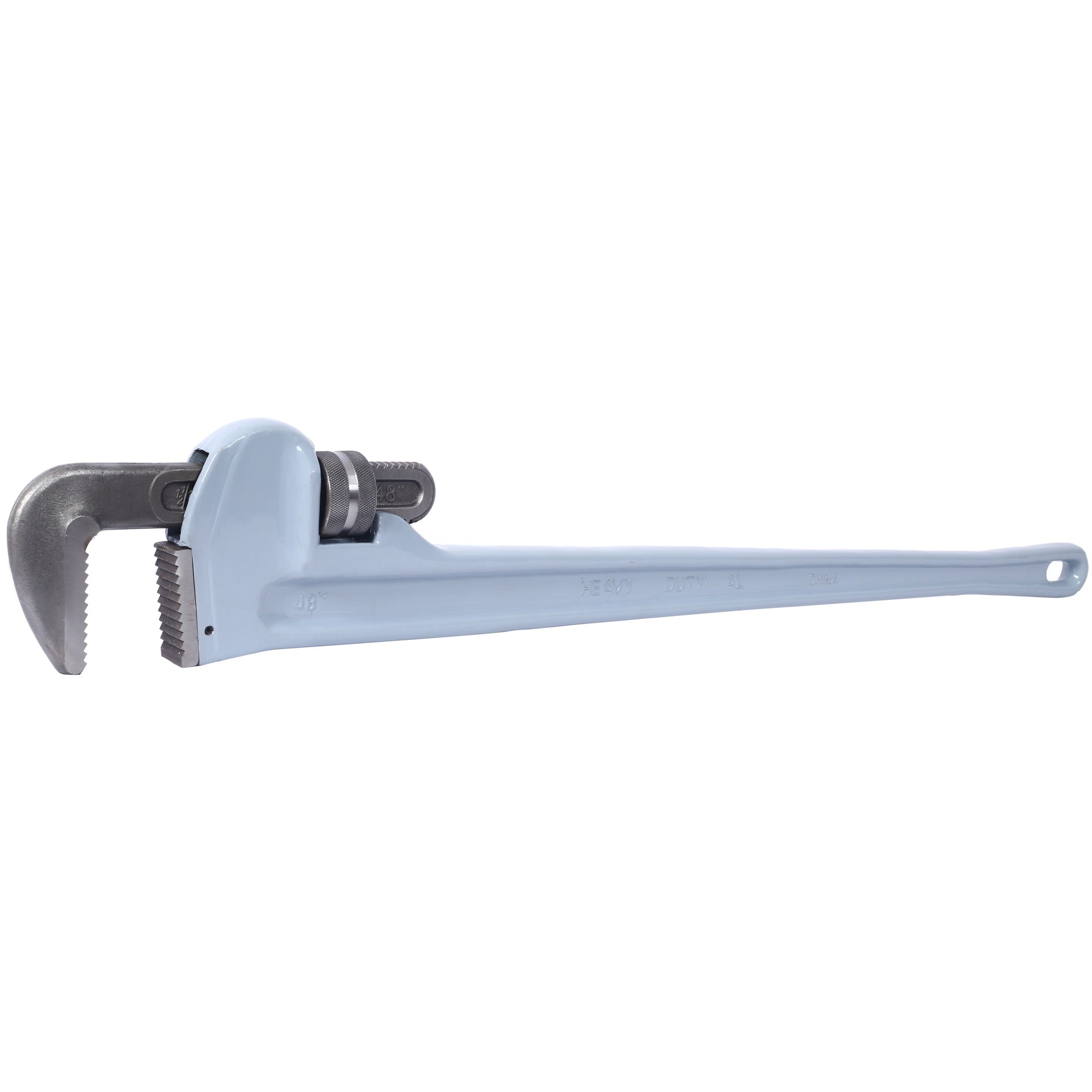 48 inch Pipe Wrench Aluminum Straight Pipe Wrench Heavy Duty 48-Inch Plumbers Wrench,Easy to Carry, Hangable Design, for Water Pipes, Automotive Repairs