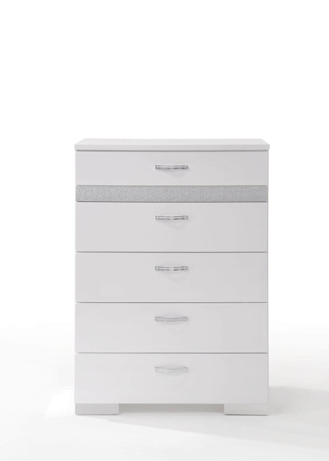 Naima II White High Gloss Finish Chest