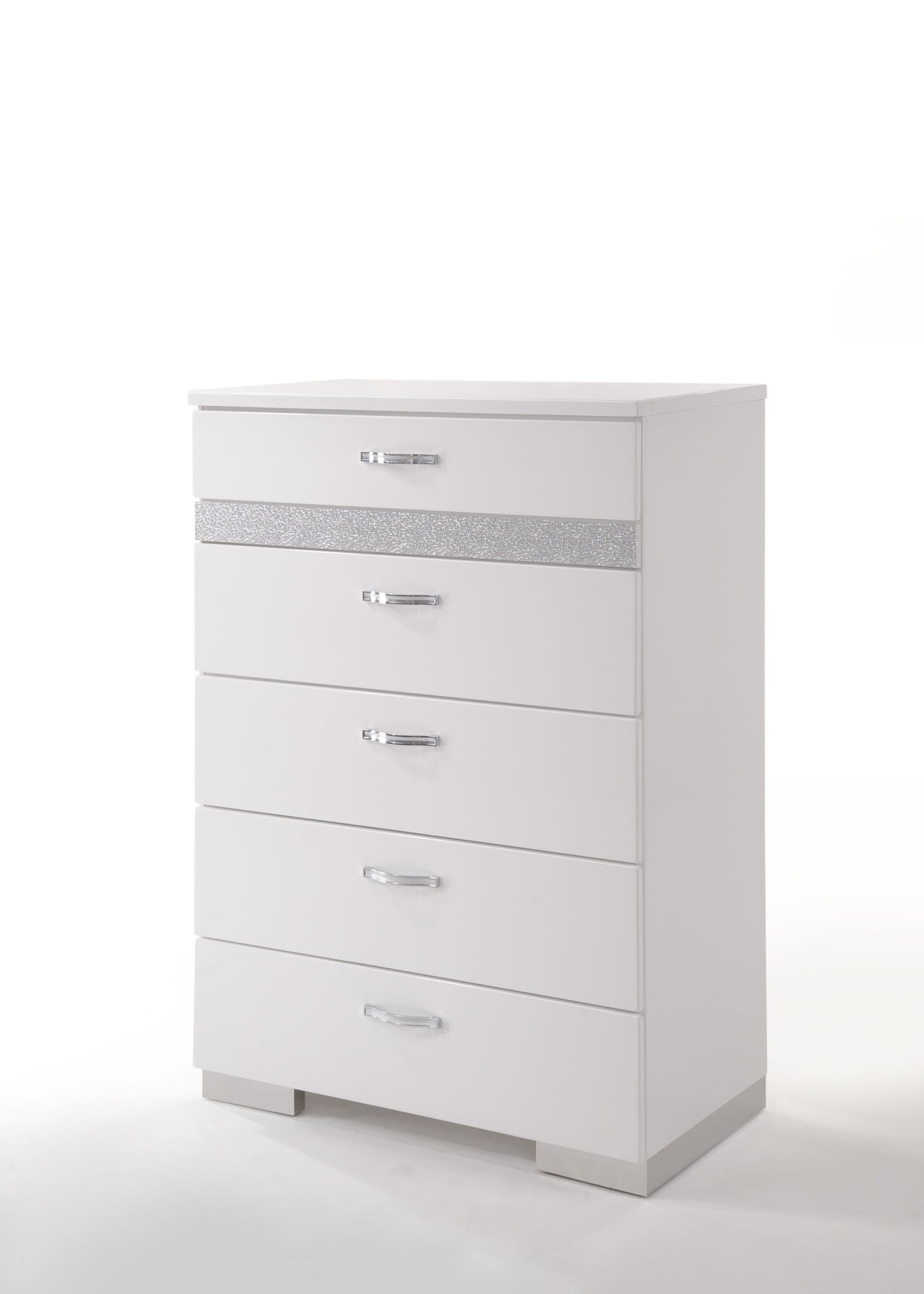 Naima II White High Gloss Finish Chest