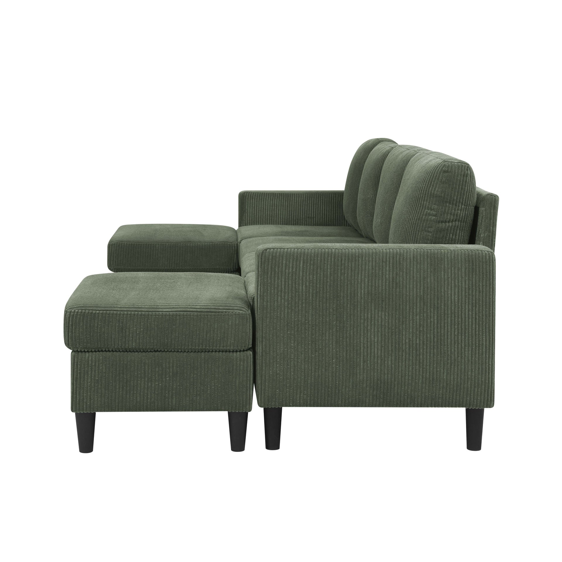 Cordory Upholstered Modular Sectional with 2 Ottomans