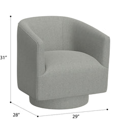 Gray Swivel Accent Chair