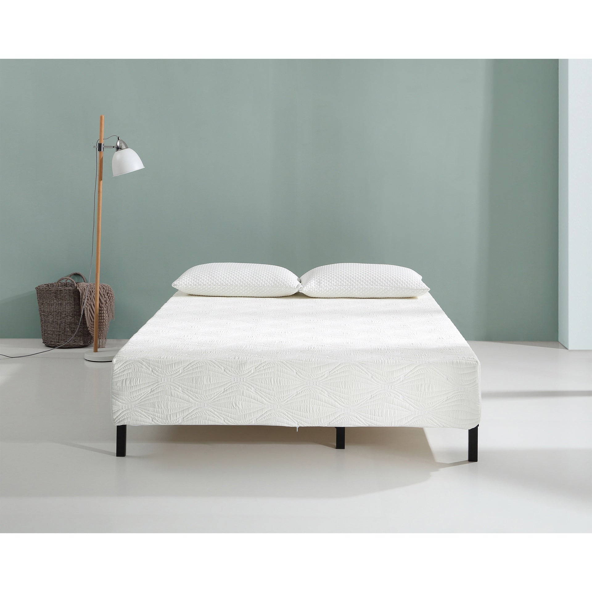 Visco Gel Infused Memory Foam Mattress in a Box,Cool & Relaxed Sleep, High-Density Foam, Extra Firm Support,White