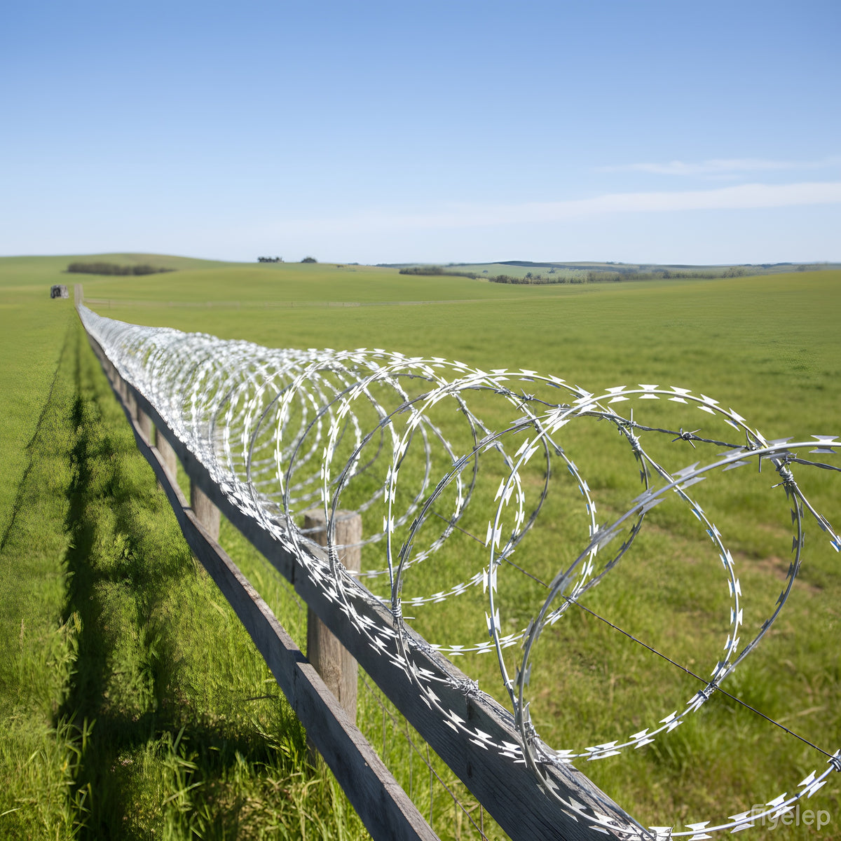 [Double Line] Barbed wire fence, 50-foot barbed wire fence, 1 roll barbed wire fence, barbed wire fence, galvanized barbed wire fence, barbed wire fence roll for garden