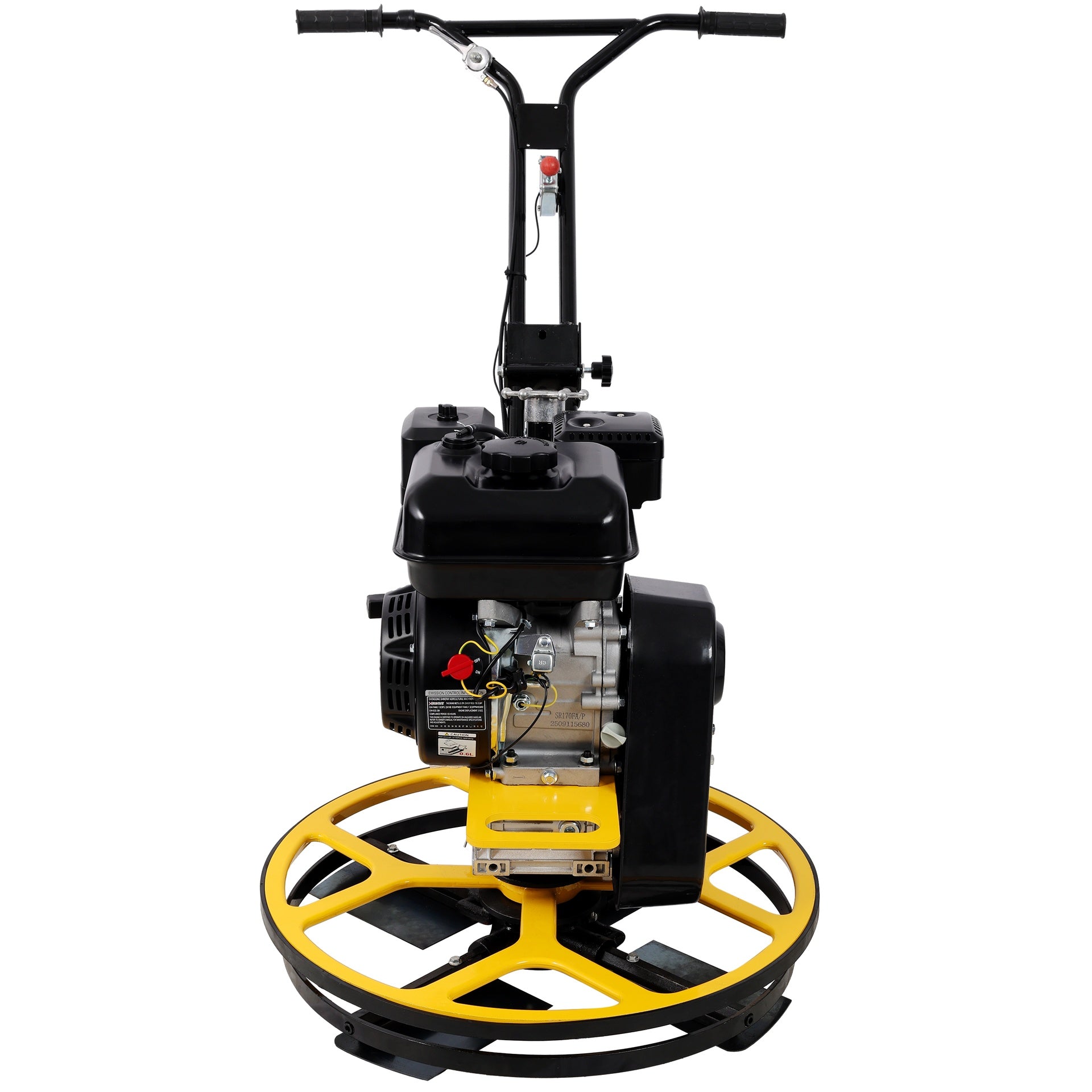 Power Trowel, 22.5" Walk-Behind Cement Trowel with Float Pan, 7HP Gas-Powered Smooth Concrete Surface Finisher