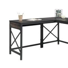 Desk Return 36" with Expanded Workspace, Brown finish