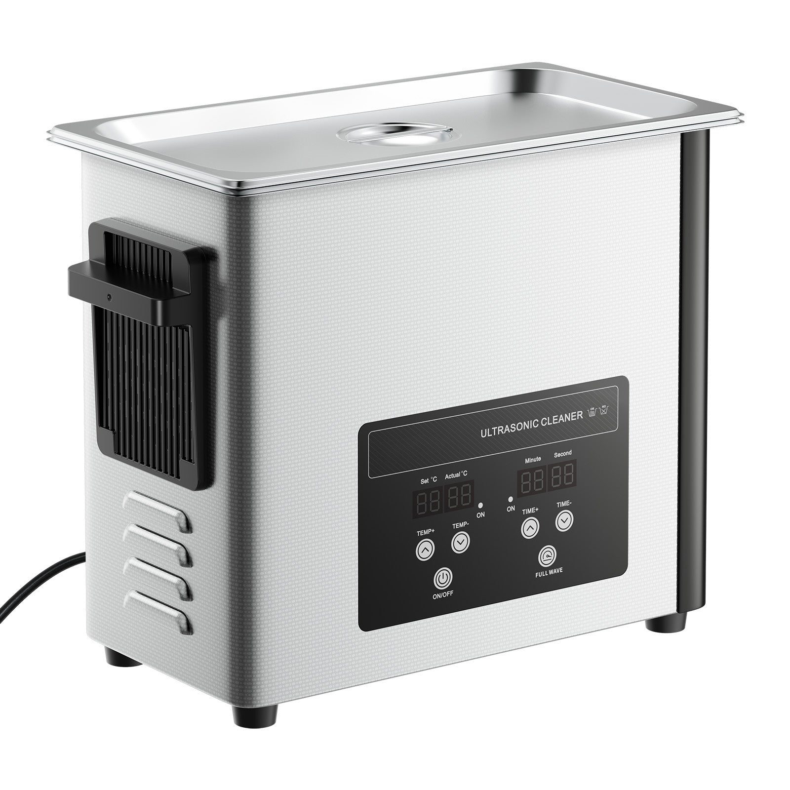 6L Ultrasonic Cleaner, Professional Ultrasonic Cleaner Machine with Cleaning Basket & Digital Display, 120W Stainless Steel 40kHz Cleaning Machine for Watches, Razors, Jewelry, Coins and More