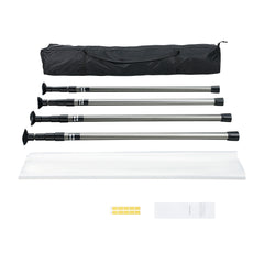 Dust Barrier Poles 12 Ft with 4 Telescoping Poles Dust Barrier System