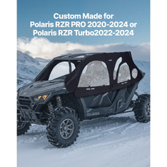 UTV Cab Enclosure Upper Doors Set for Polaris RZR PRO 2020-2024/Turbo 2022-2024