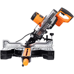10inch Dual Bevel Double Speed Sliding Miter Saw with LED, 48T Blade,0-45° Bevel,2-Speed 5000/3200 RPM,15Amp Miter Saw with Extension Table,3.5x13in Cutting Capacity