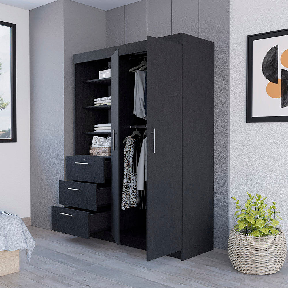 Armoire Rumanu, Bedroom, Black