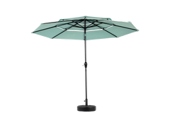 Aluminium 10ft 3 Tier Auto-tilt Umbrella ,Outdoor Patio Umbrella - Market Table Pool Deck Umbrella (Base Not Included)  -  ( Light green )