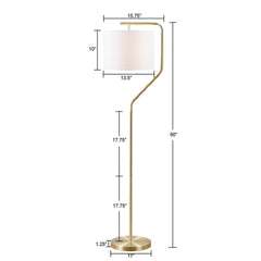 Angular Arched Metal Floor Lamp