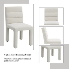 Hettie Beige Boucle Side Chair (Set of 2)