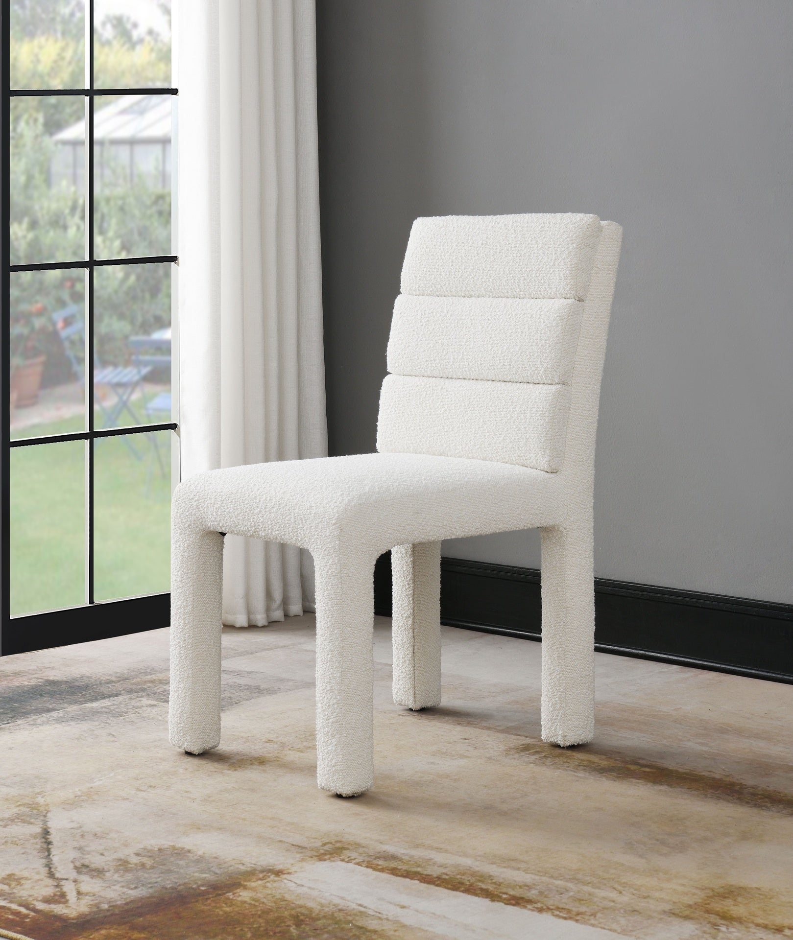 Hettie Beige Boucle Side Chair (Set of 2)