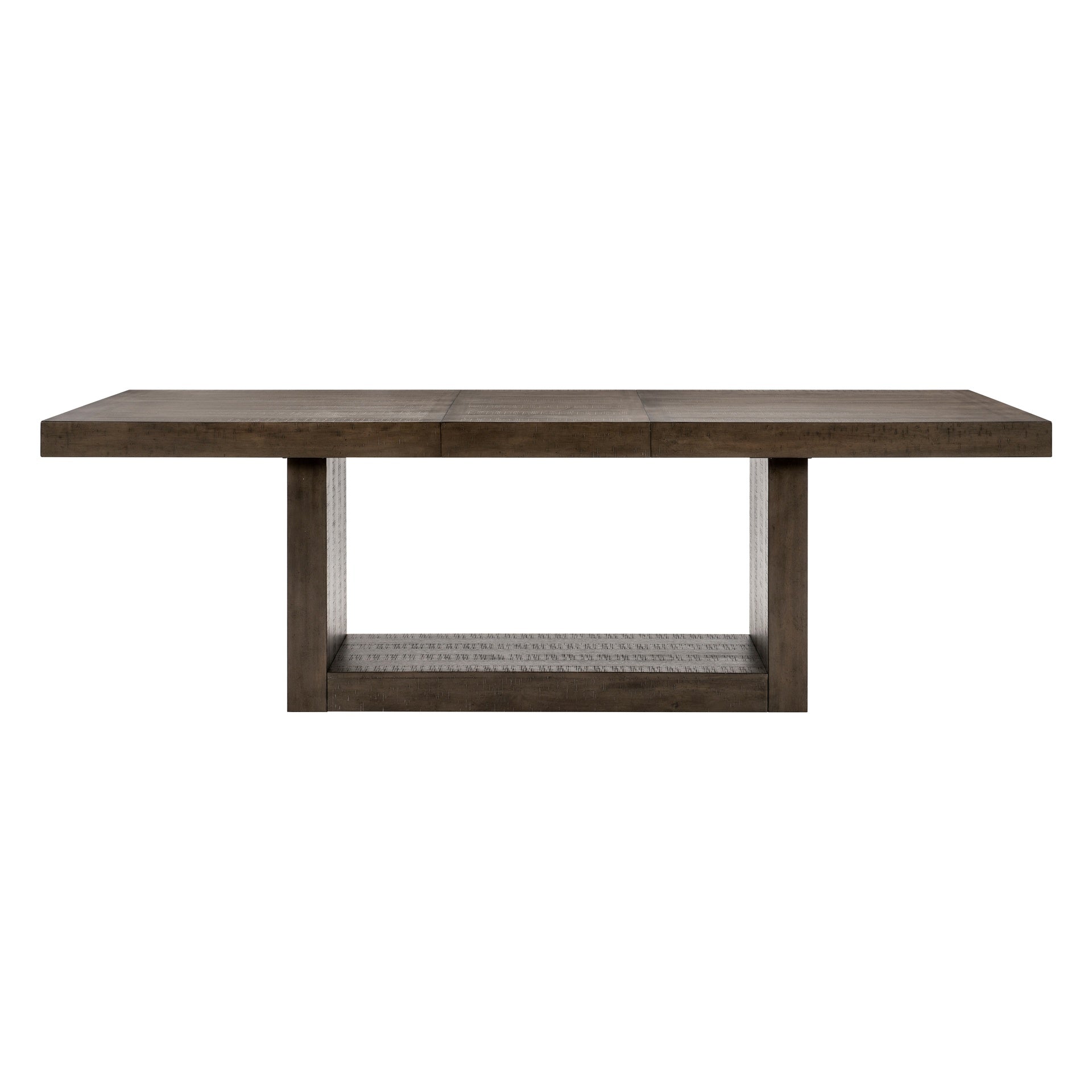 Contemporary Design Brown Finish Dining Set 7pc Extendable Table and 6 Side Chairs Upholstered Wooden Furniture